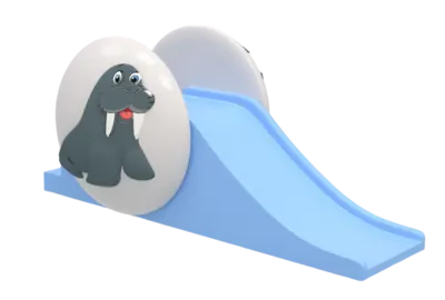 Peuterglijbaan walrus van Pooljoy