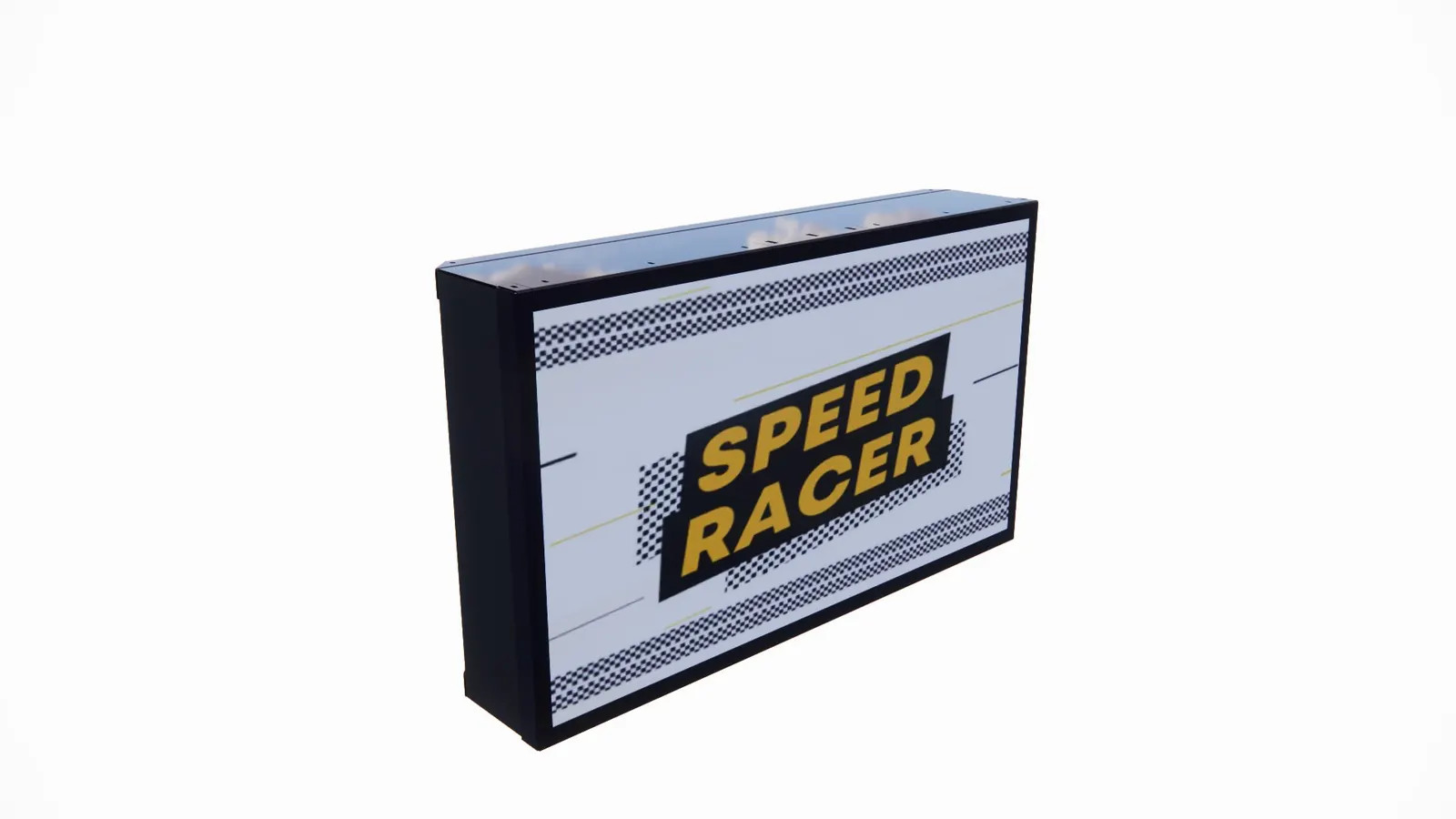 Speedracer-scorebord (3D-weergave)