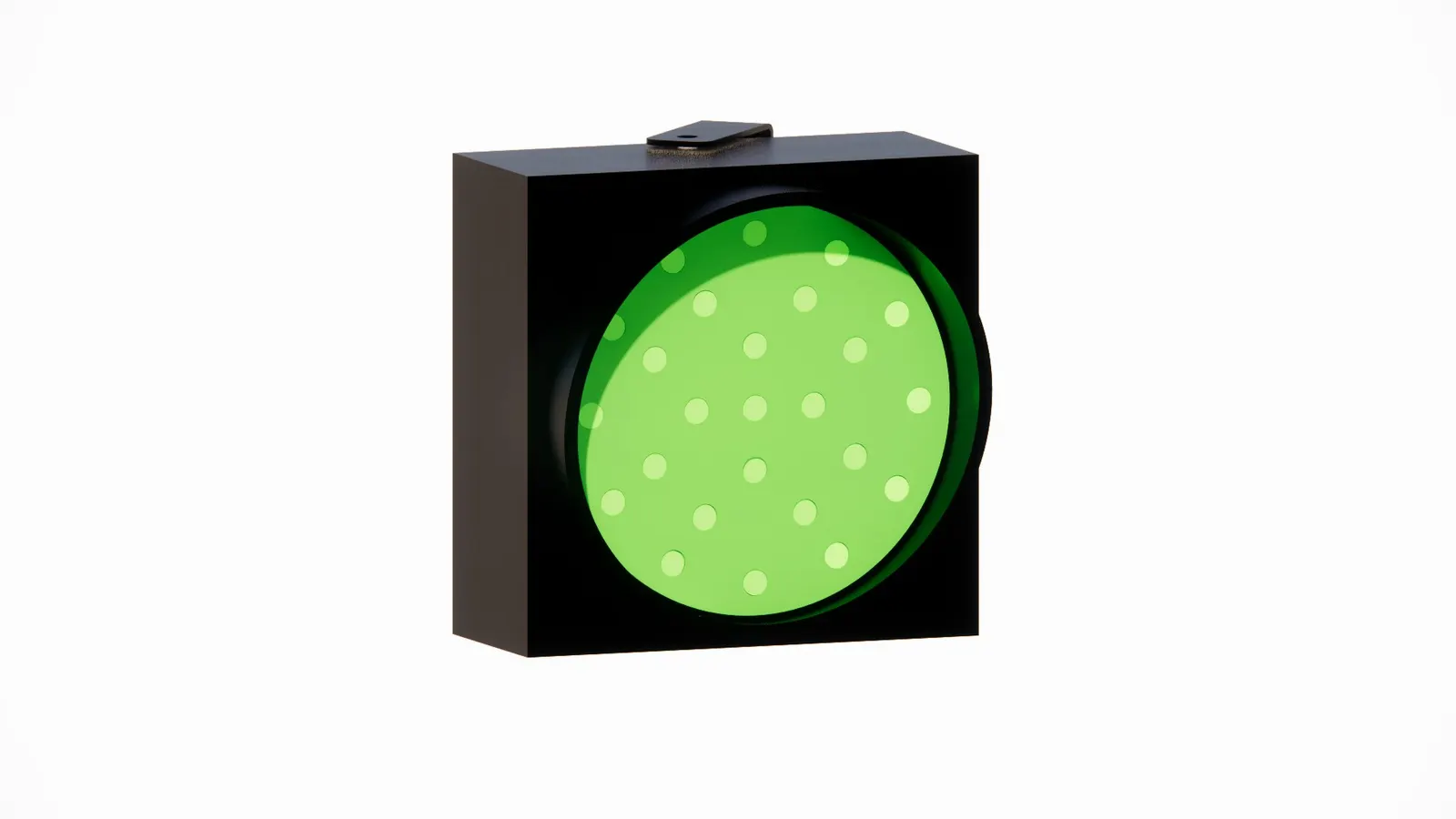 Smart stoplicht op groen (3D-weergave)